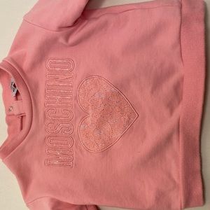 Moschino Pink girl sweater- 9 month